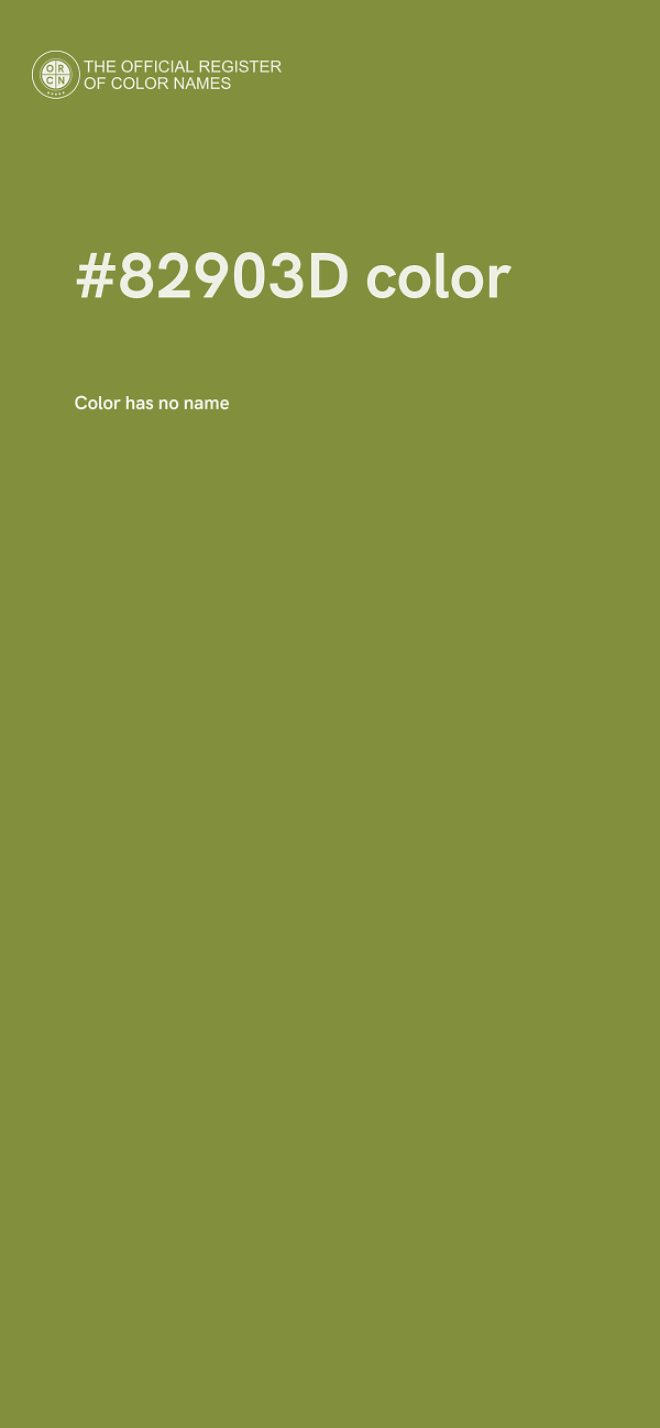 #82903D color image