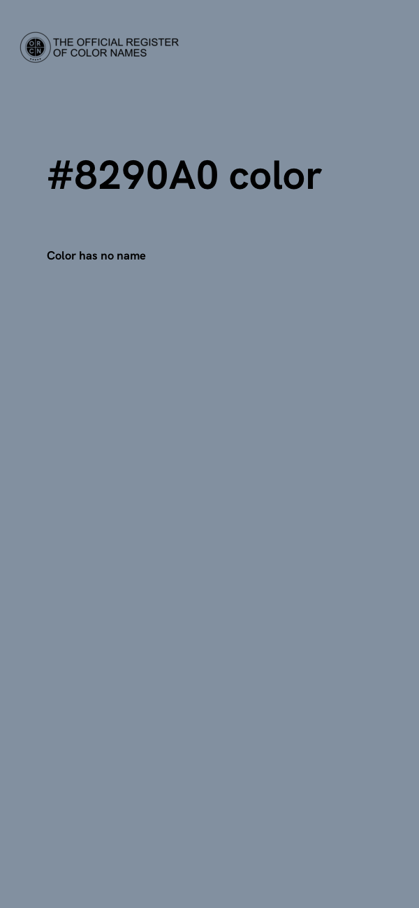 #8290A0 color image