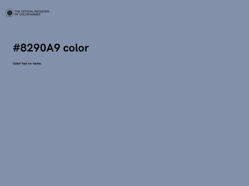 #8290A9 color image