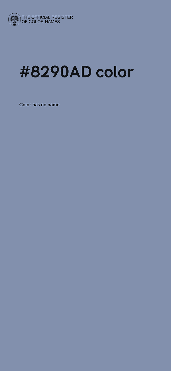 #8290AD color image