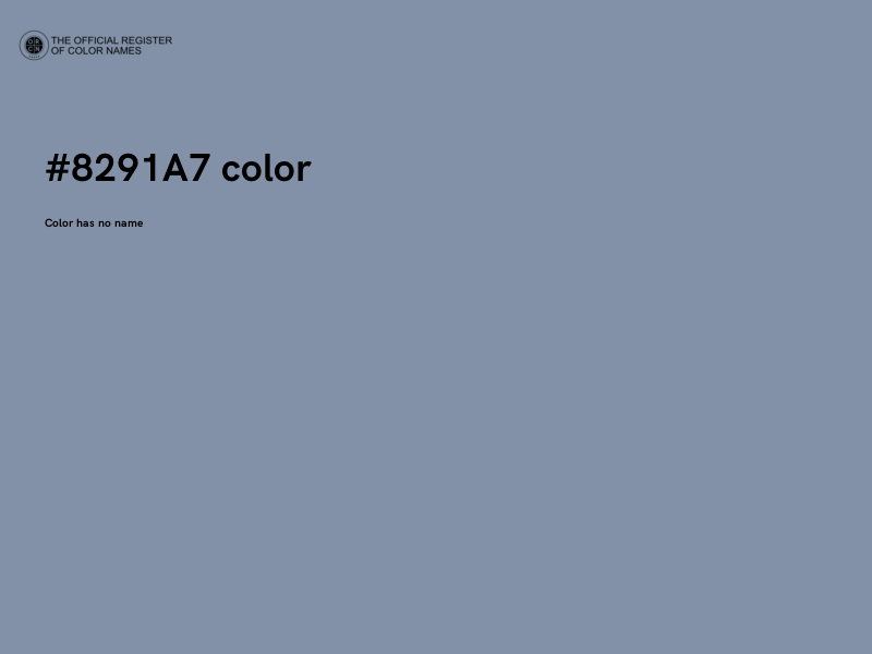 #8291A7 color image