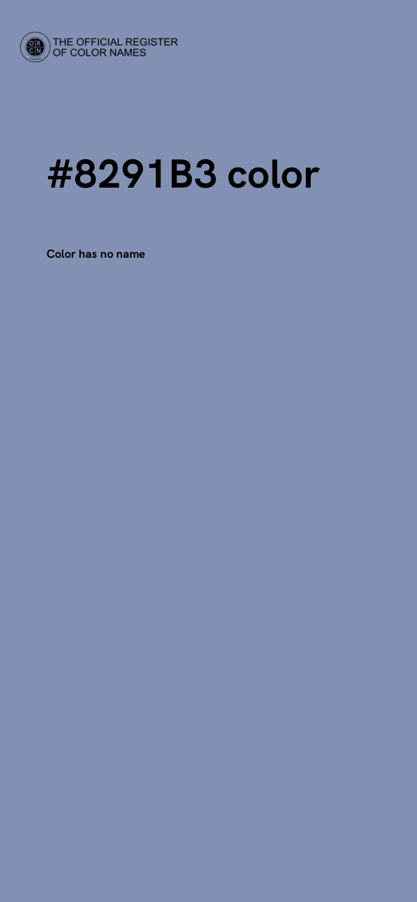 #8291B3 color image