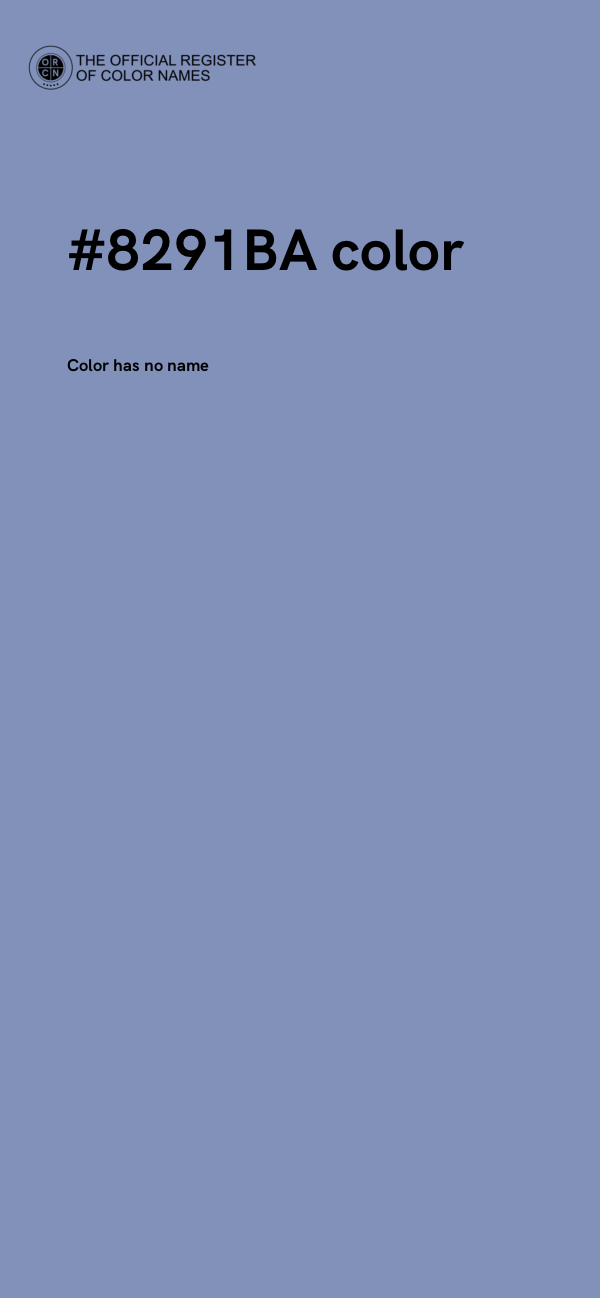 #8291BA color image