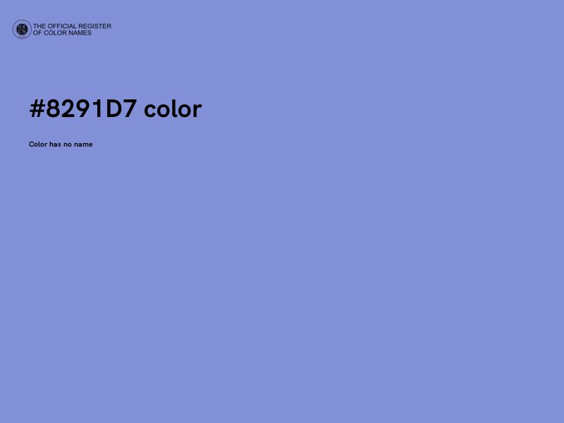 #8291D7 color image