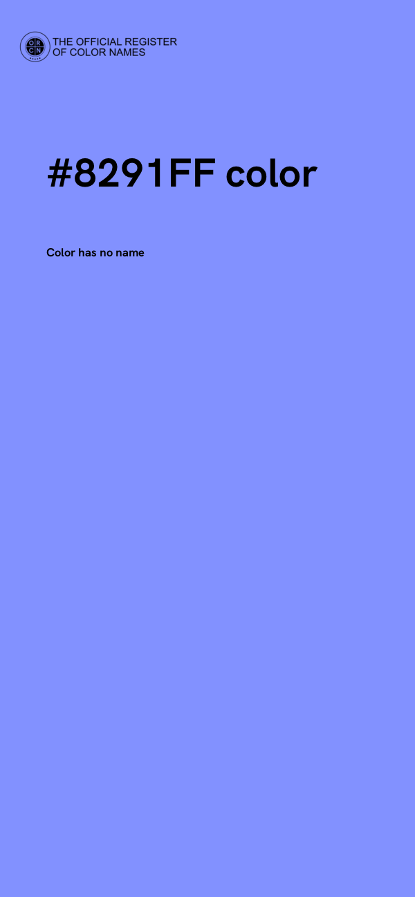 #8291FF color image