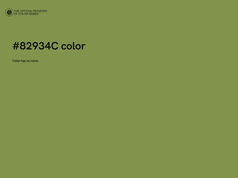 #82934C color image