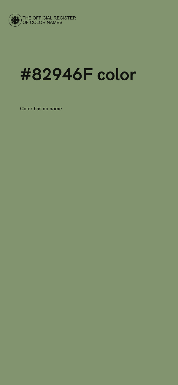 #82946F color image
