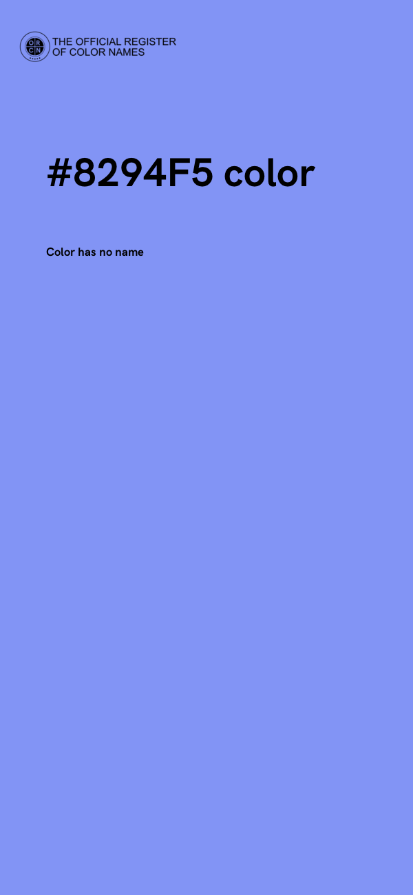 #8294F5 color image