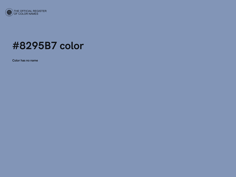 #8295B7 color image