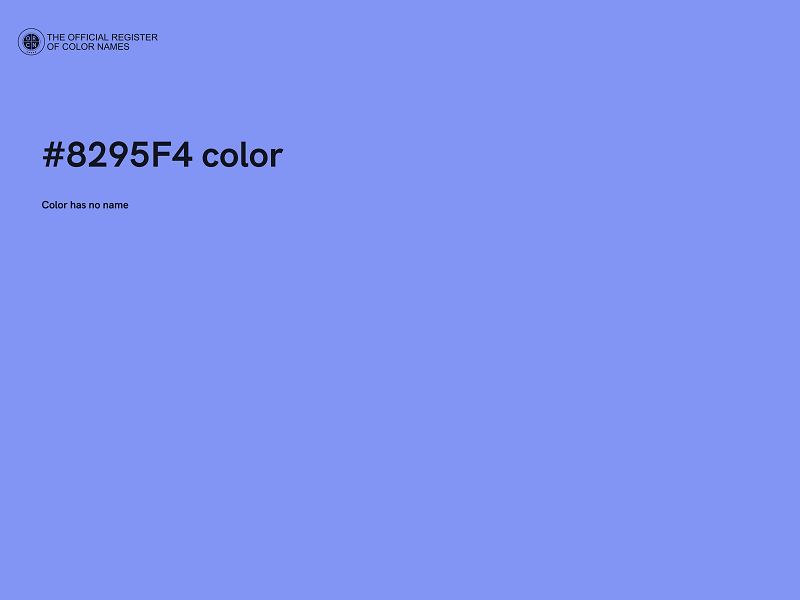 #8295F4 color image