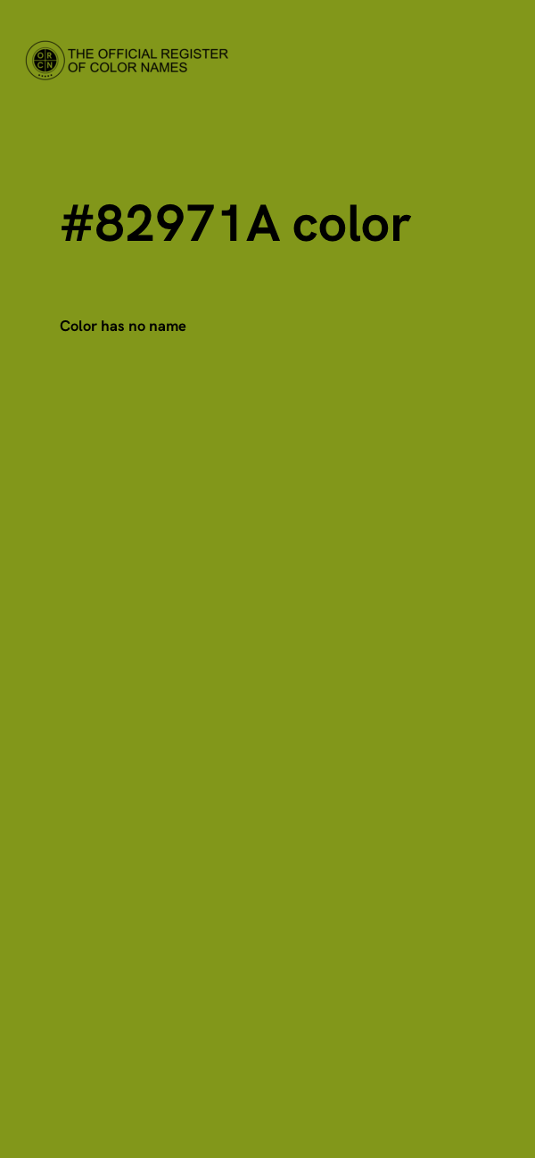 #82971A color image