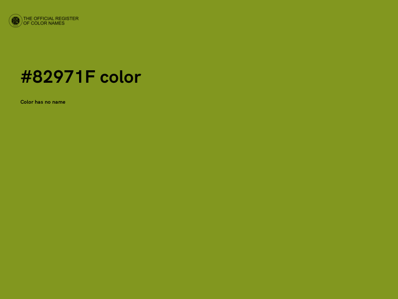 #82971F color image