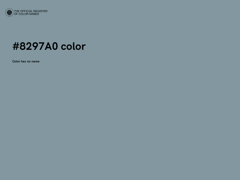 #8297A0 color image