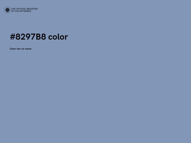 #8297B8 color image