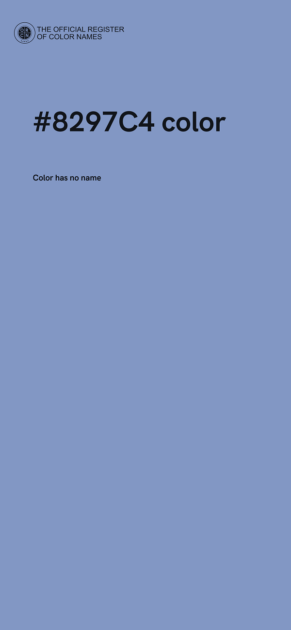#8297C4 color image