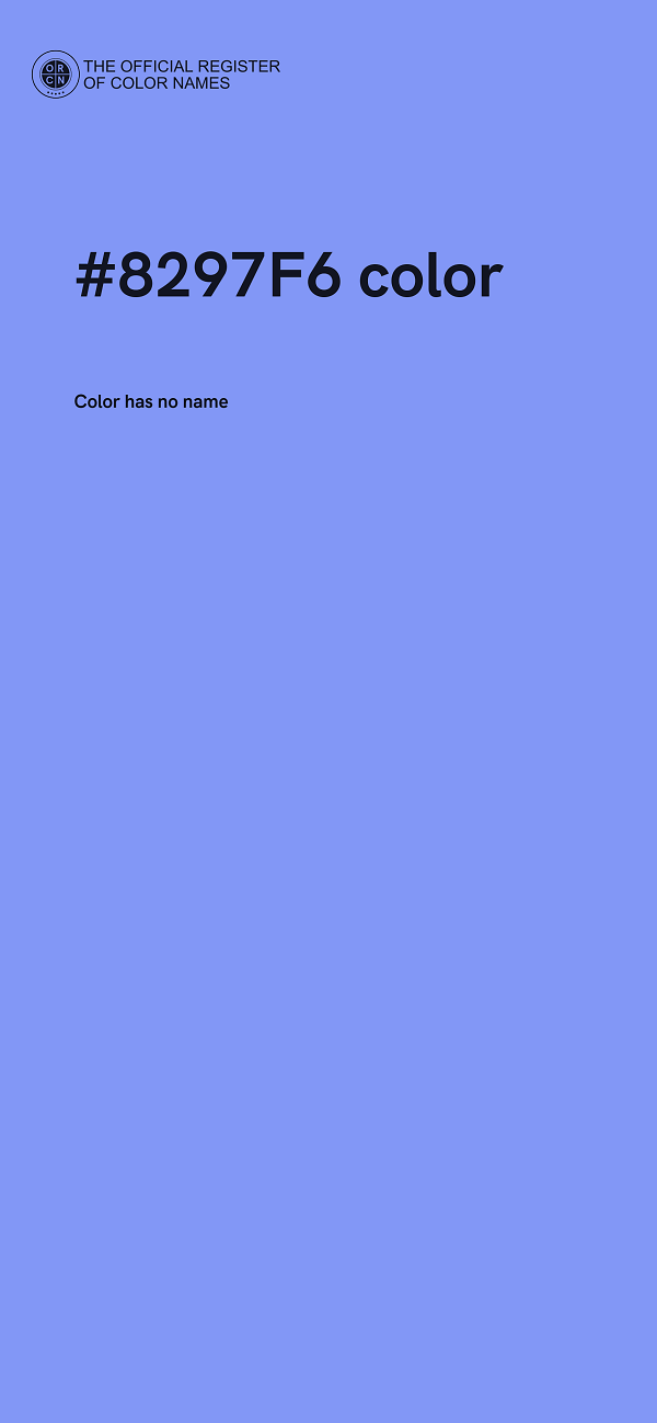 #8297F6 color image