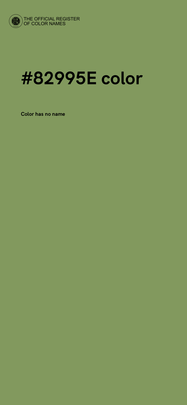 #82995E color image