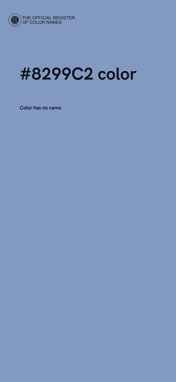 #8299C2 color image