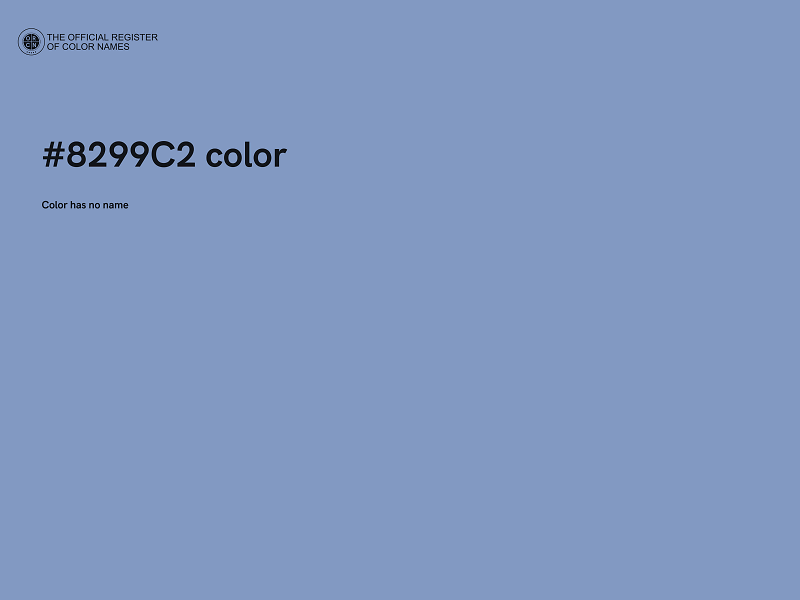 #8299C2 color image