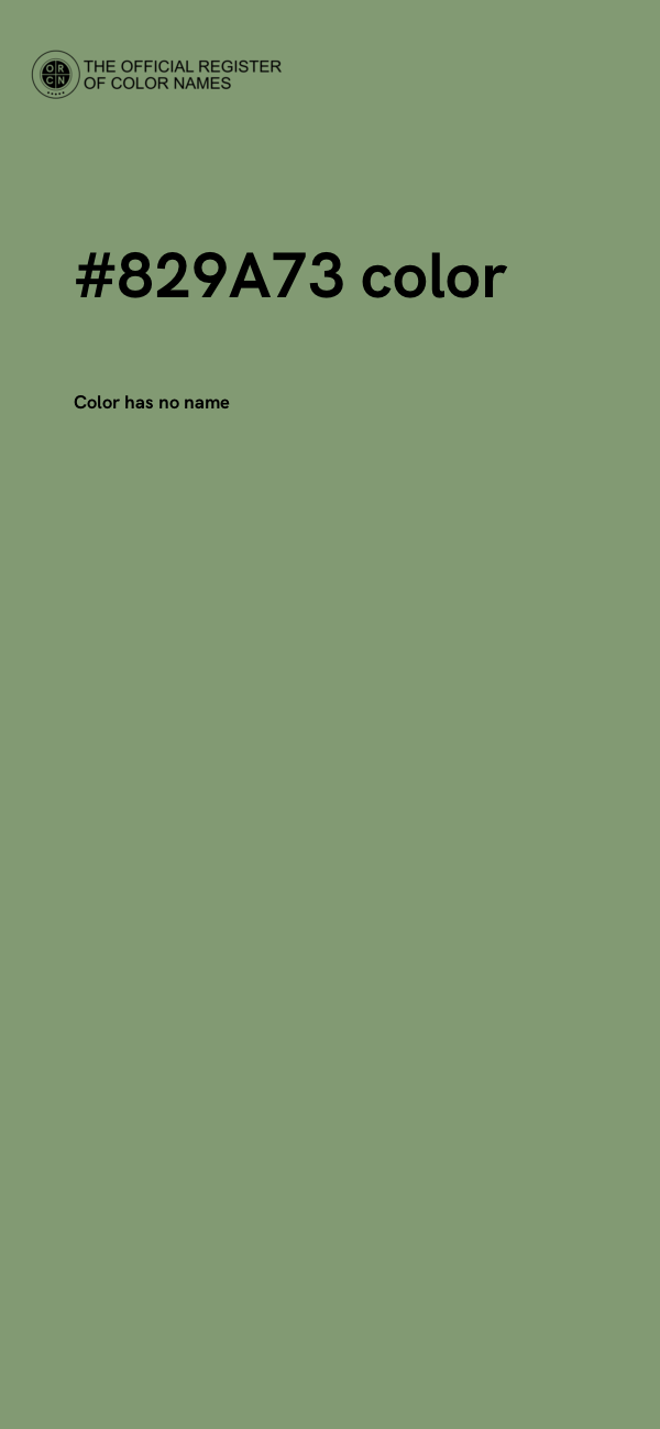 #829A73 color image