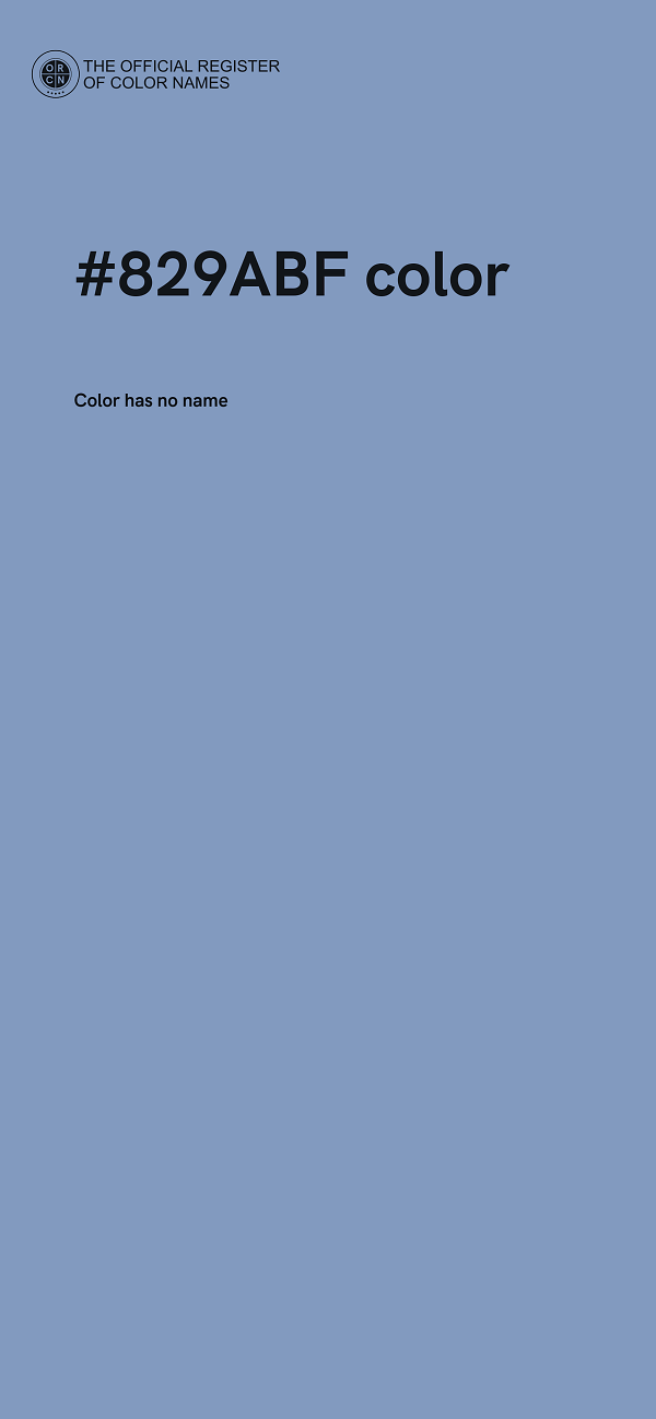 #829ABF color image