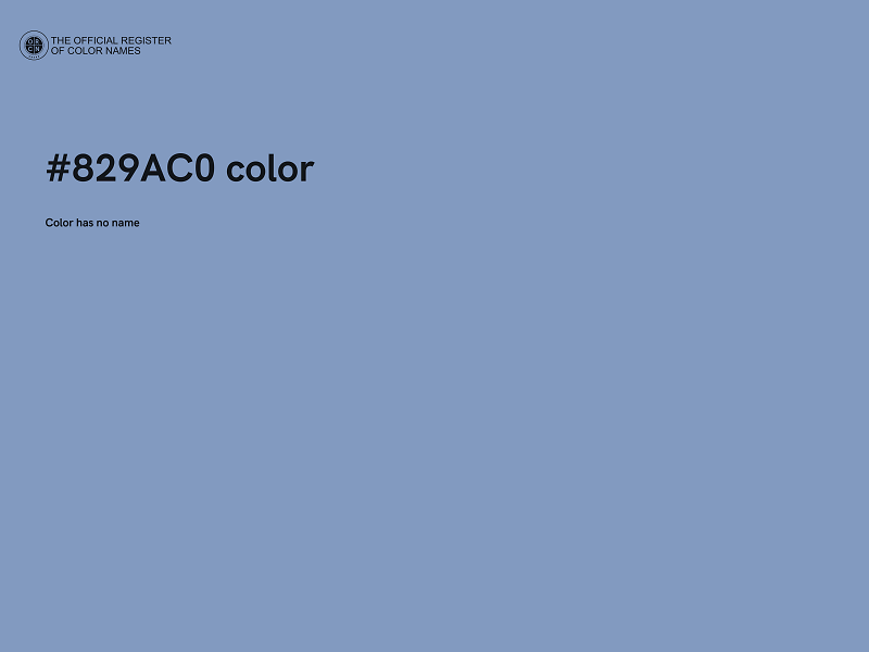 #829AC0 color image