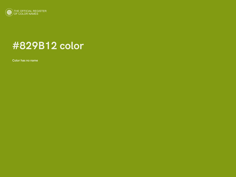#829B12 color image