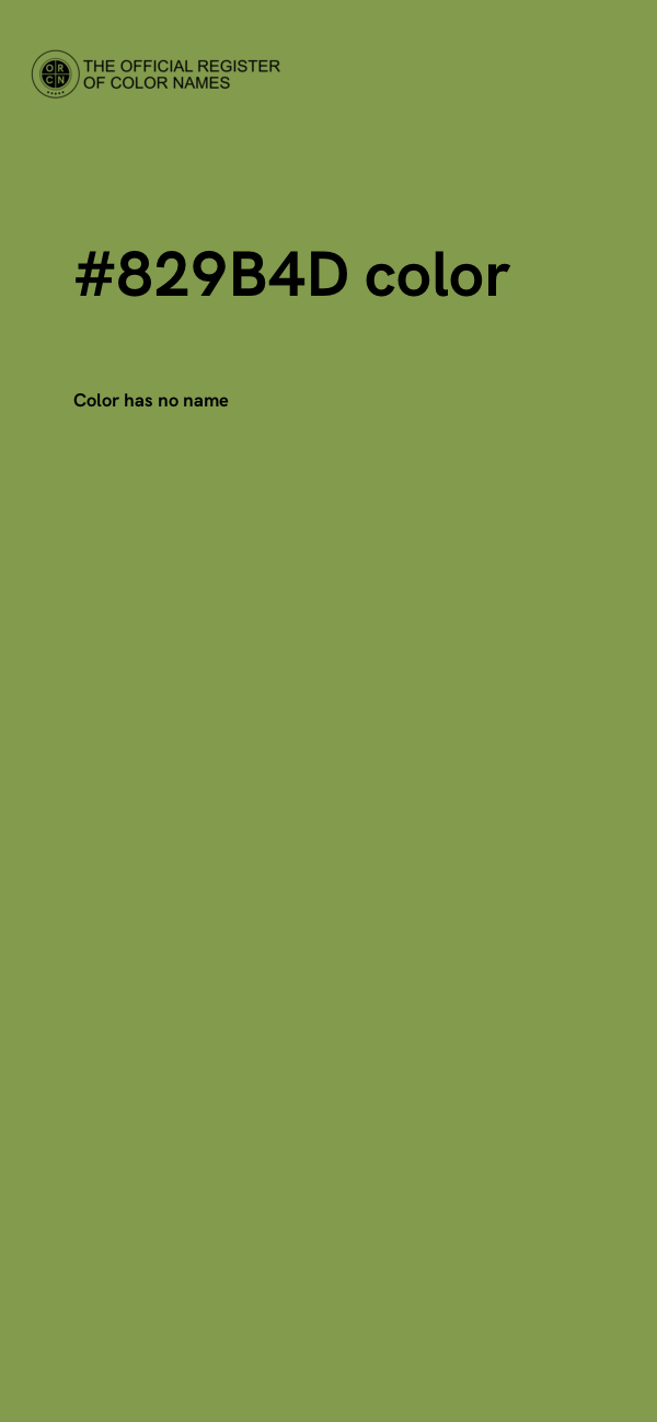 #829B4D color image