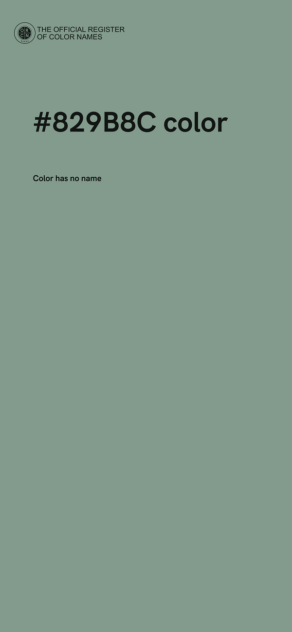 #829B8C color image