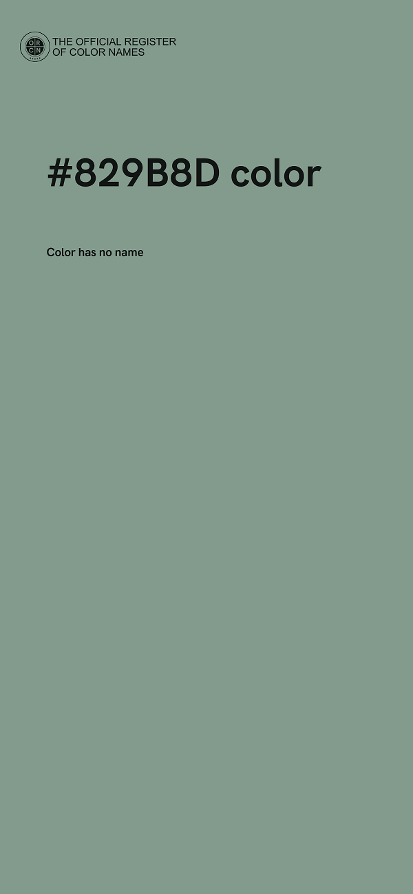 #829B8D color image