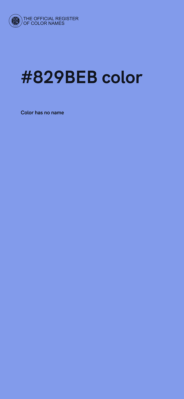 #829BEB color image