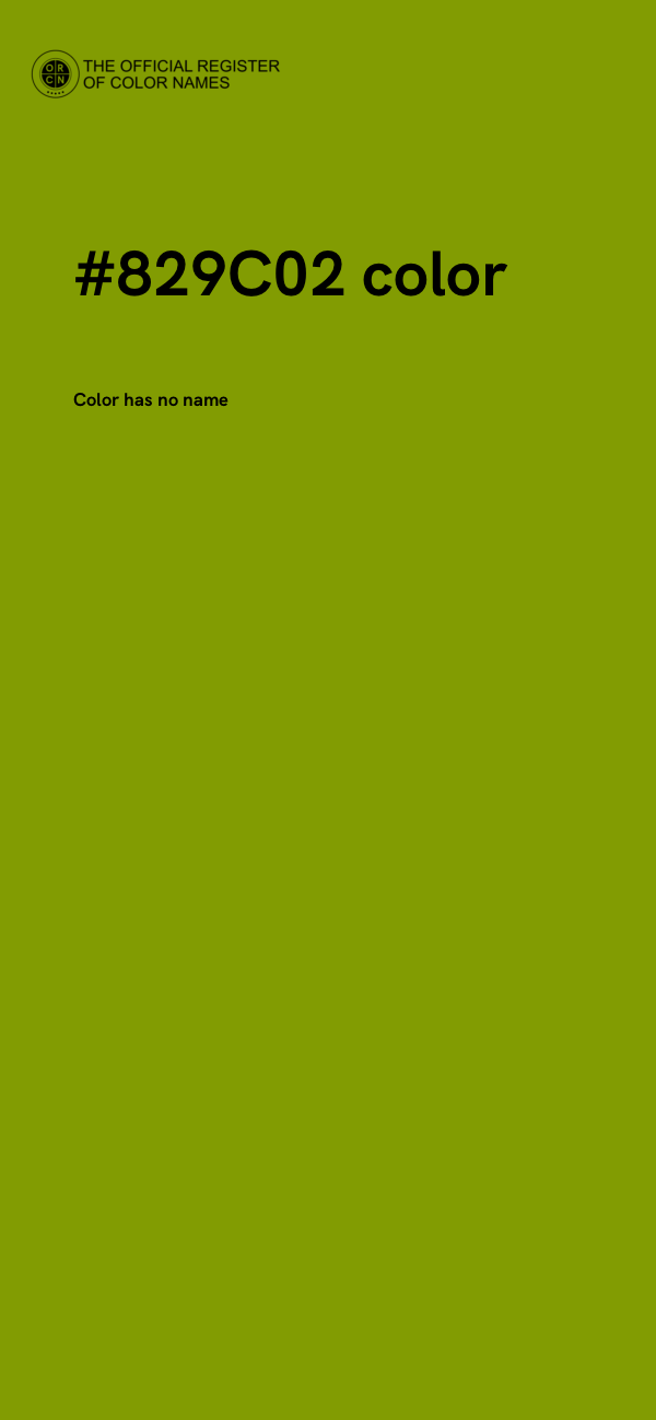 #829C02 color image