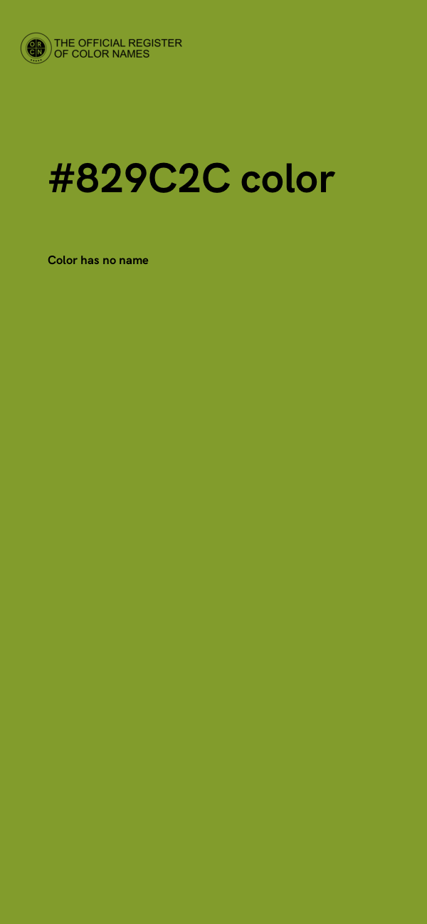 #829C2C color image