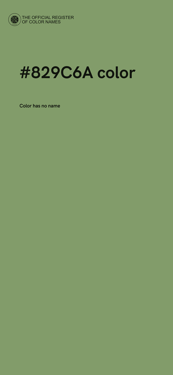 #829C6A color image