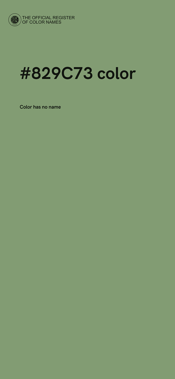 #829C73 color image