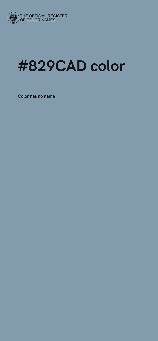 #829CAD color image