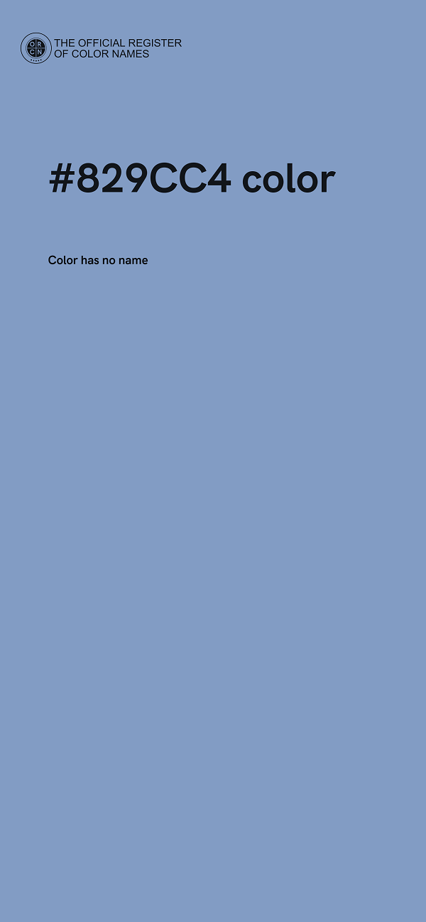 #829CC4 color image