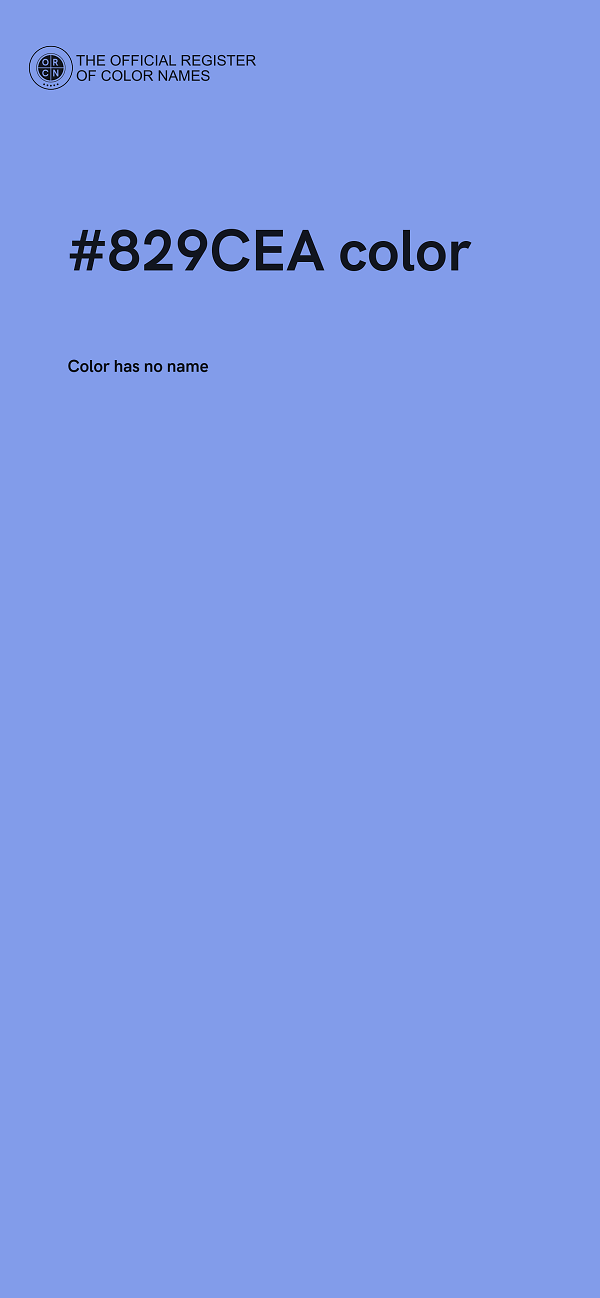 #829CEA color image