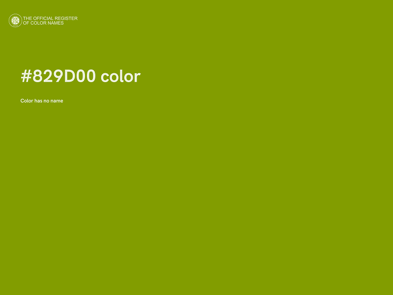 #829D00 color image