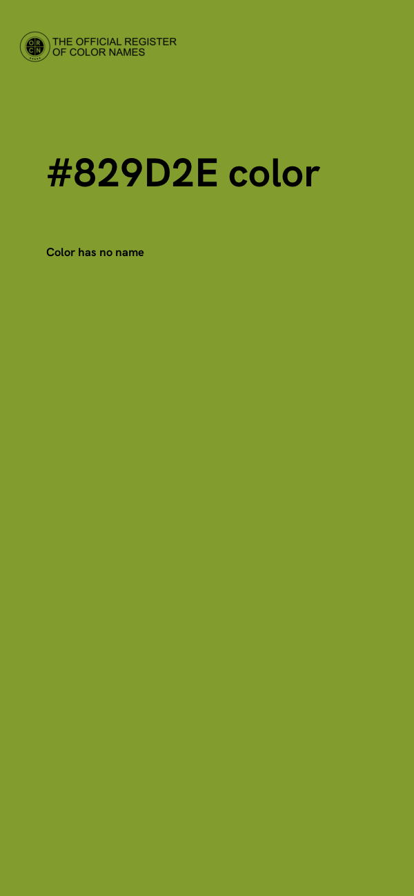 #829D2E color image