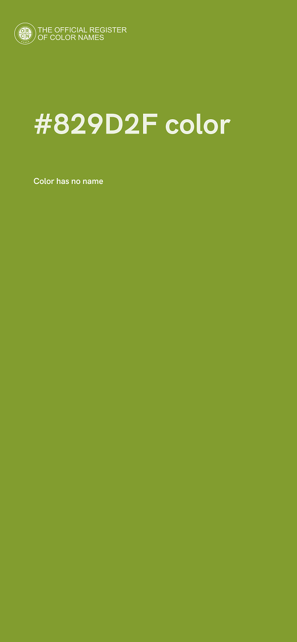 #829D2F color image