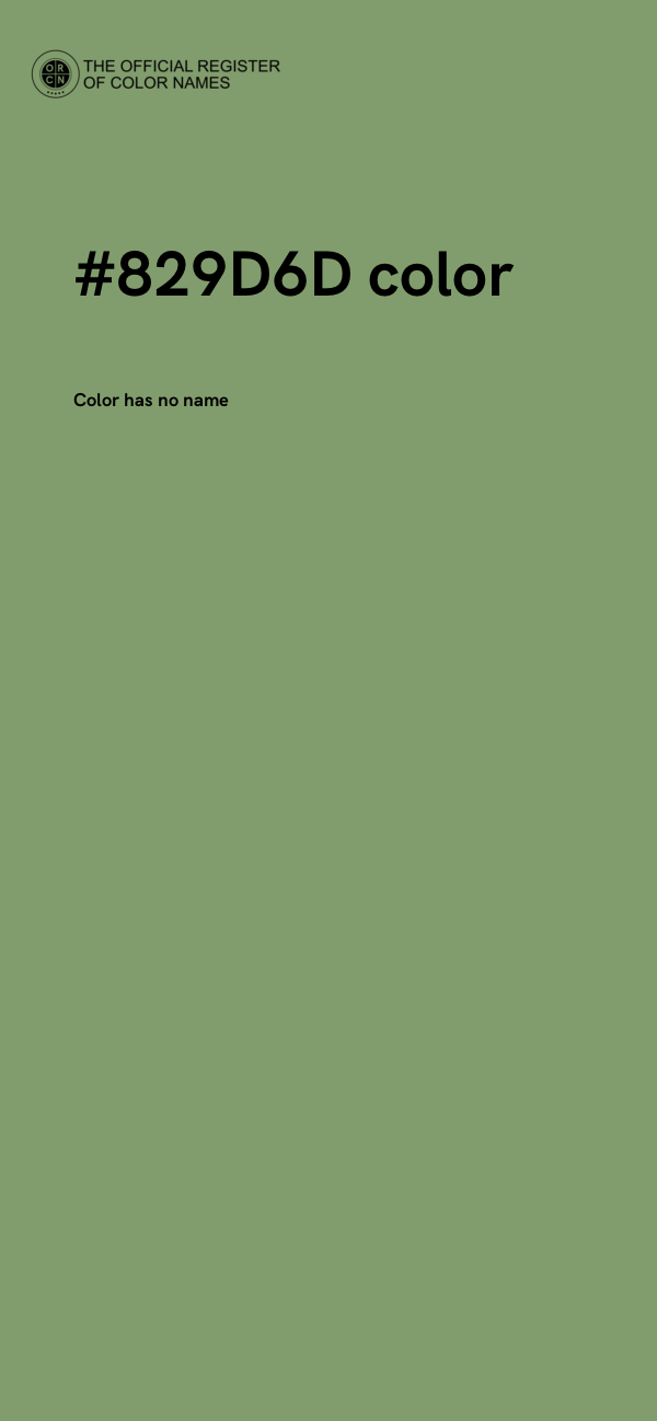 #829D6D color image