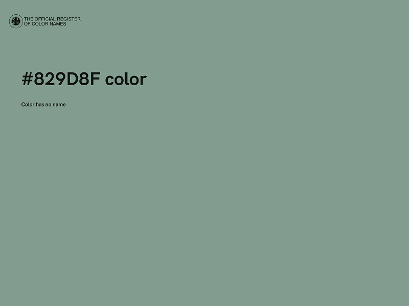 #829D8F color image