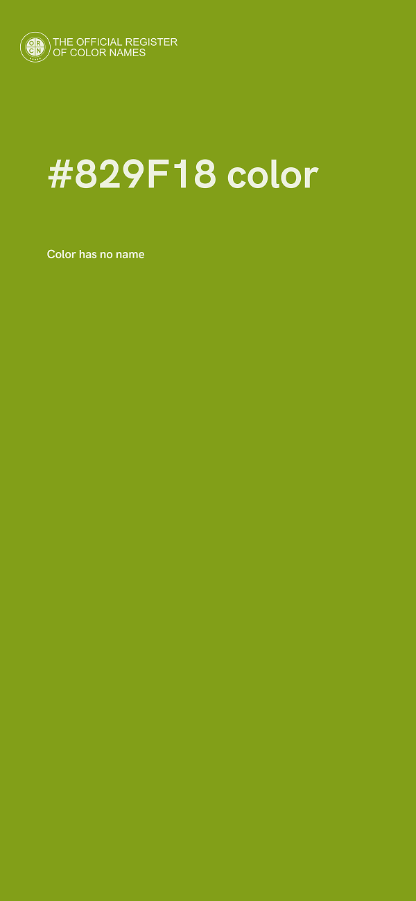 #829F18 color image