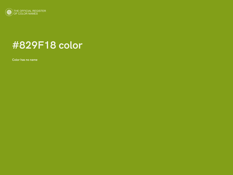 #829F18 color image
