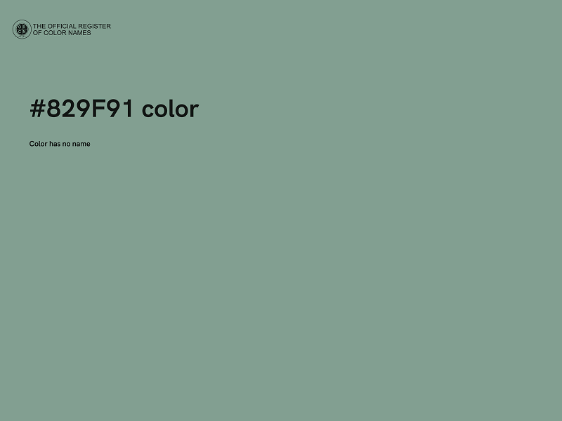 #829F91 color image