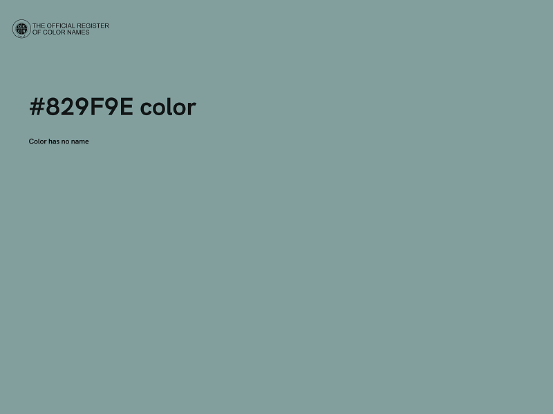 #829F9E color image