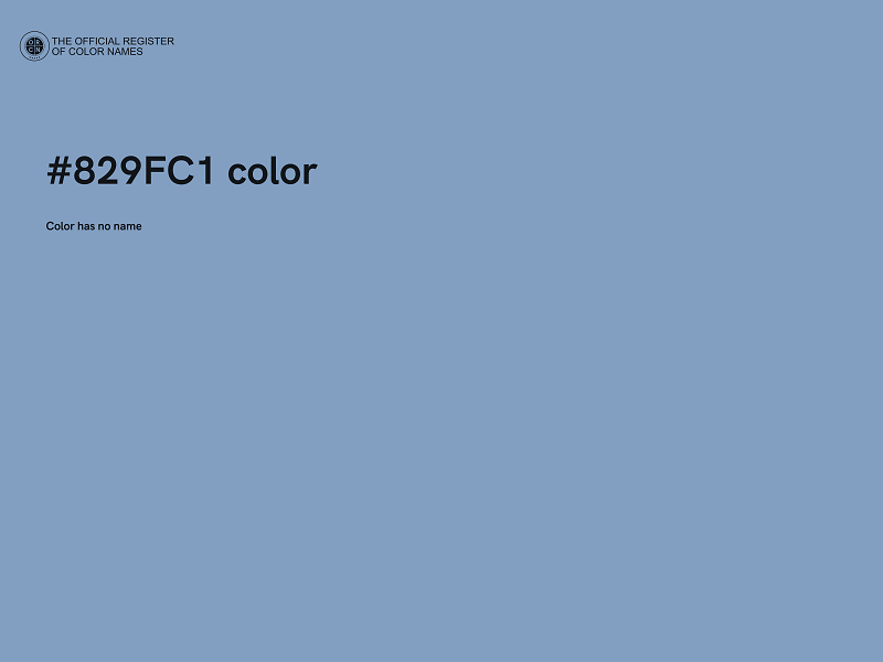 #829FC1 color image