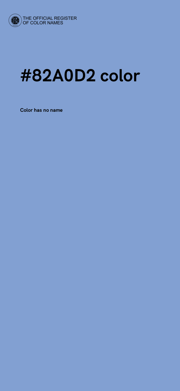 #82A0D2 color image