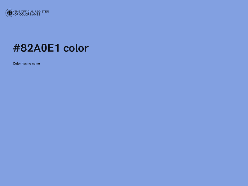 #82A0E1 color image